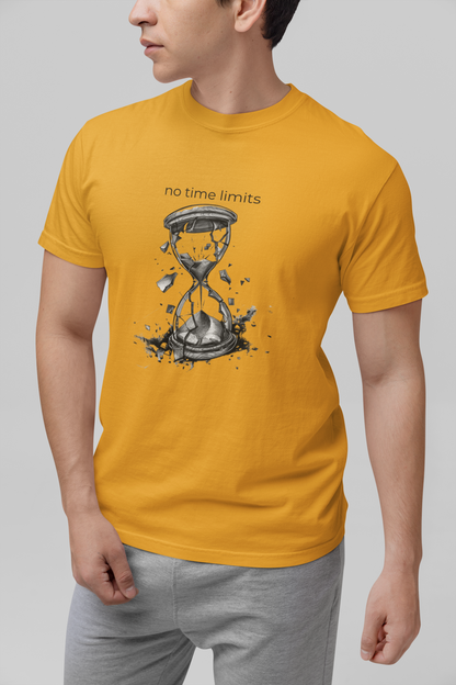 No Time Limits Hourglass Graphic Tee - Surrealist Minimalist Art T-Shirt