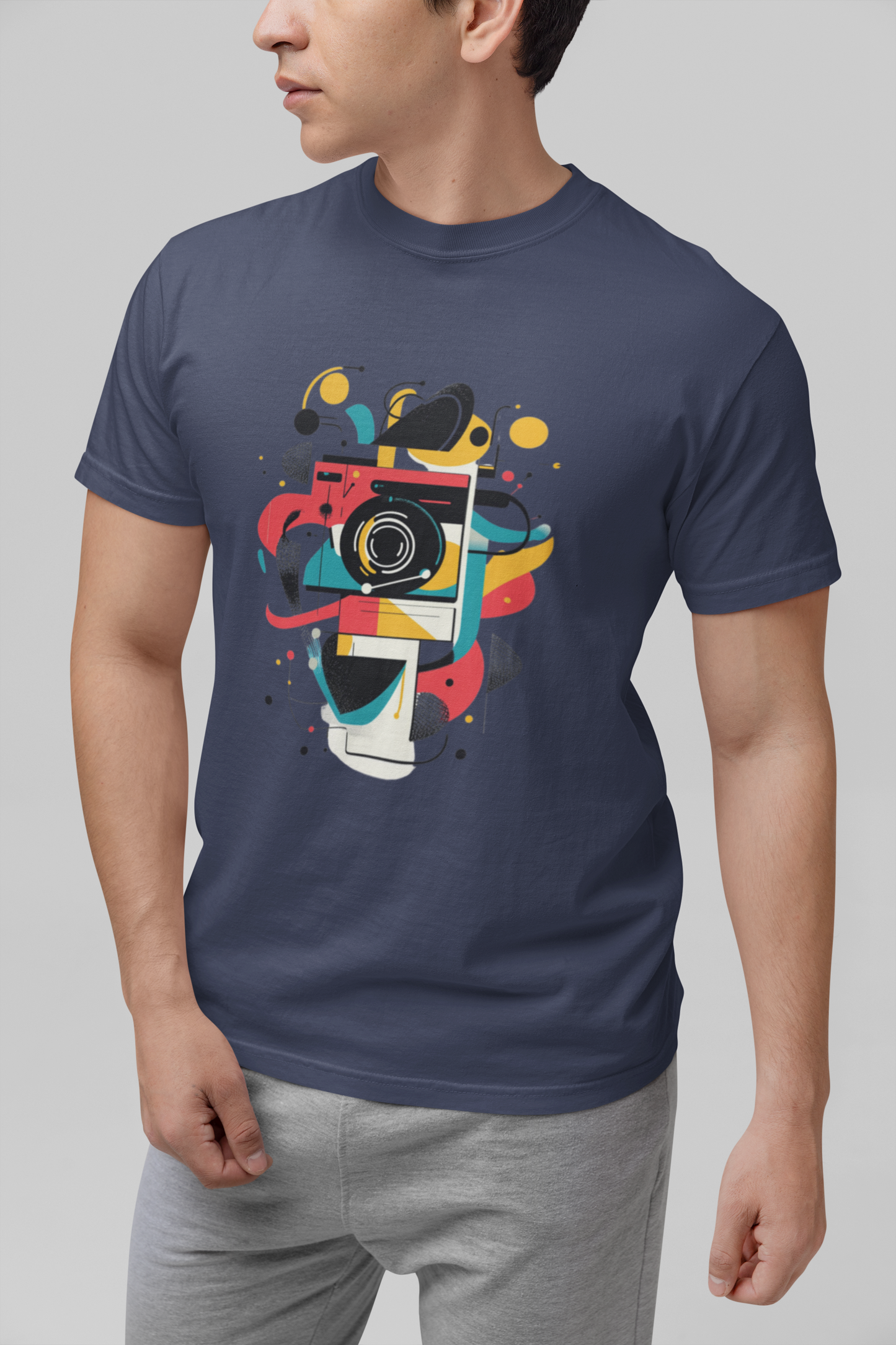 Photographer Gift Shirt - Vintage Camera Graphic Tee - Aesthetic Geometric Apparel
