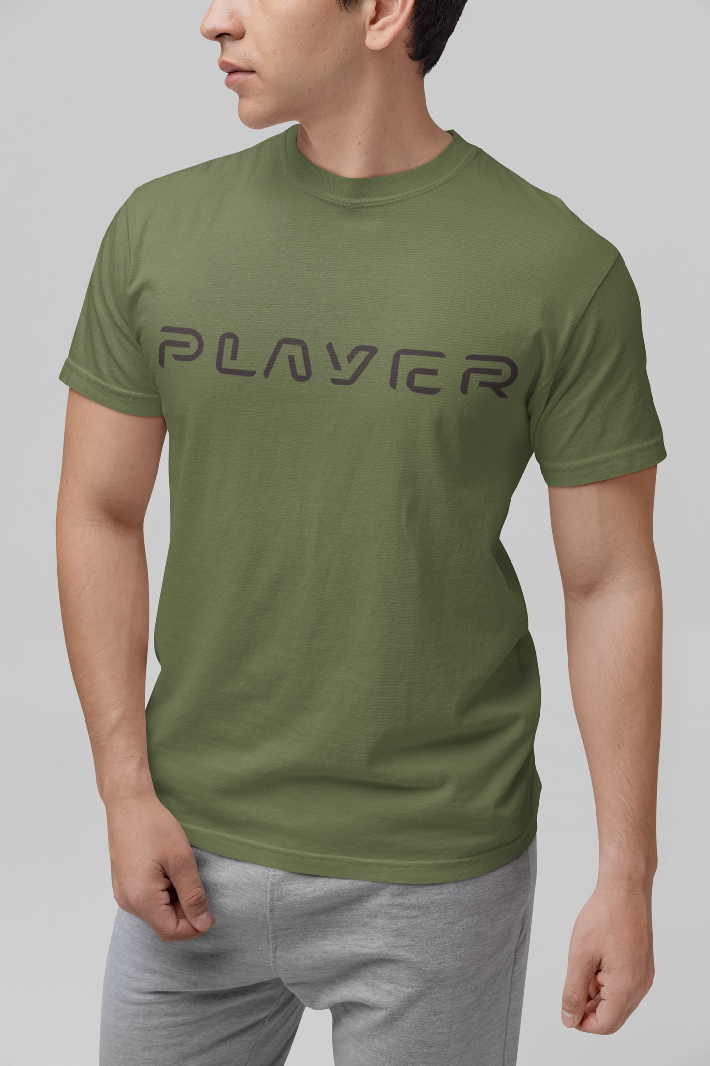 Player Futuristic Typographic Tee - Minimalist Cyber Streetwear T-Shirt