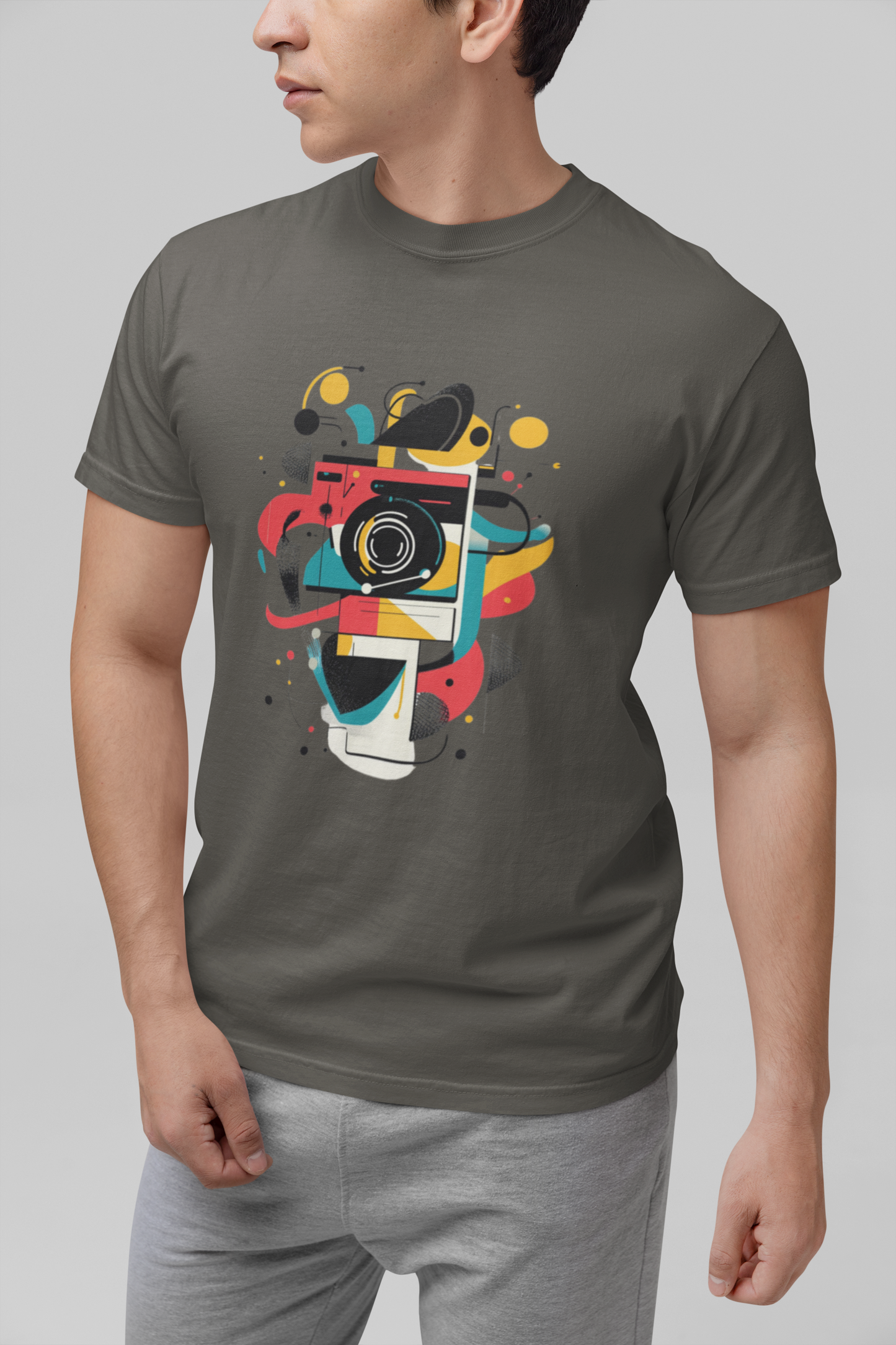 Photographer Gift Shirt - Vintage Camera Graphic Tee - Aesthetic Geometric Apparel