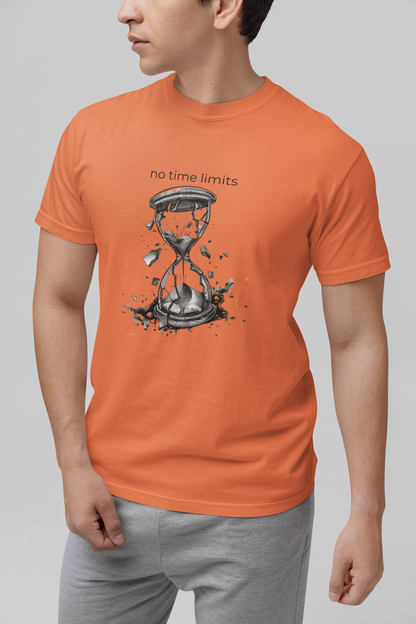No Time Limits Hourglass Graphic Tee - Surrealist Minimalist Art T-Shirt