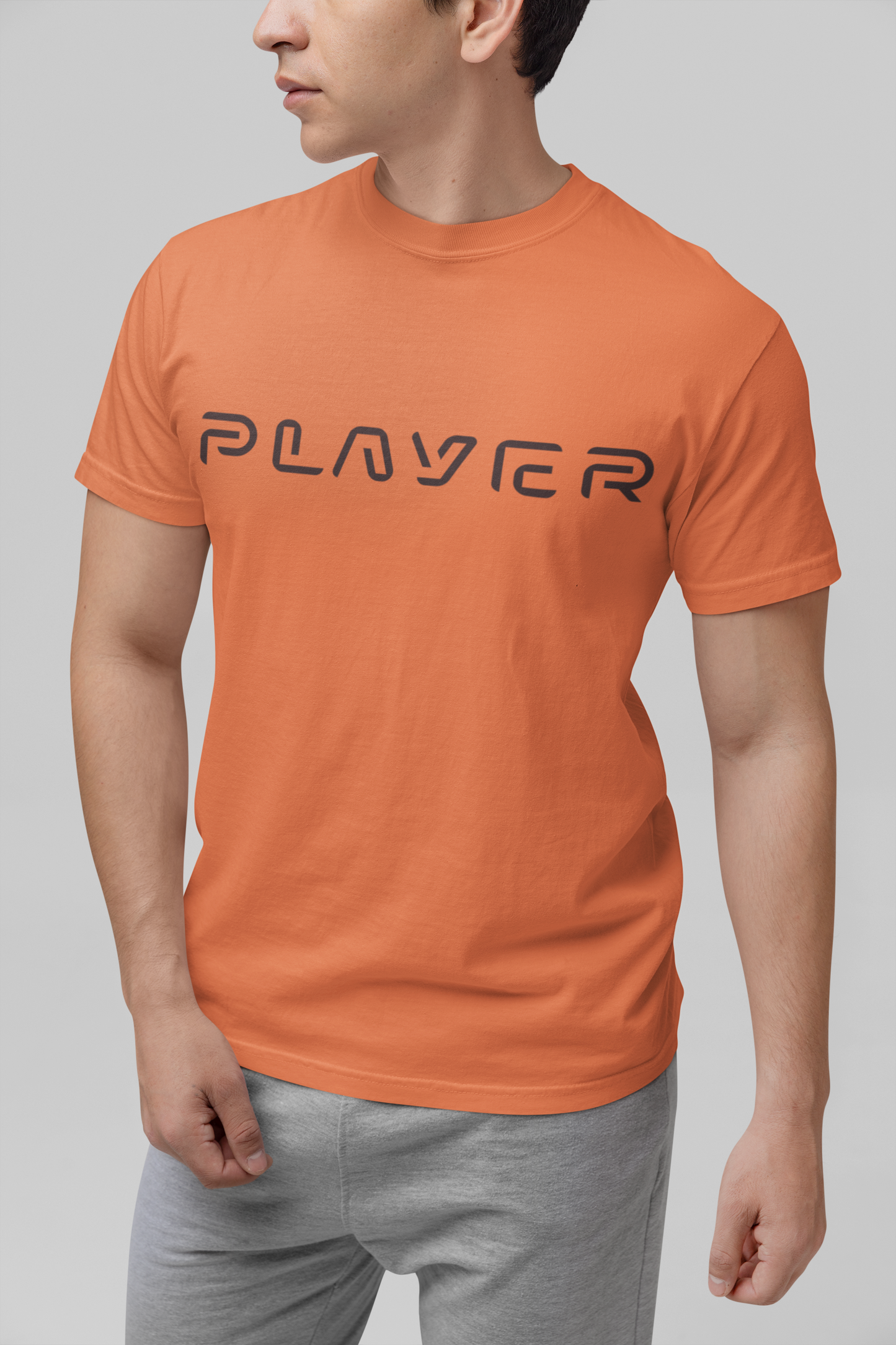 Player Futuristic Typographic Tee - Minimalist Cyber Streetwear T-Shirt