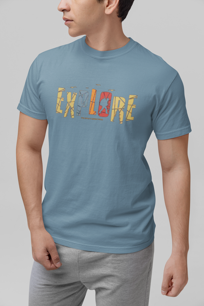 Explore The Great Adventure Graphic Tee - Retro Boho Nature & Hiking T-Shirt
