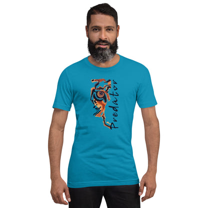 Predator Tiger Eye Graphic Tee - Minimalist Luxe Streetwear T-Shirt