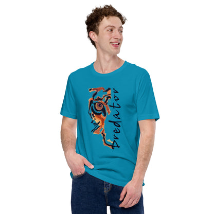 Predator Tiger Eye Graphic Tee - Minimalist Luxe Streetwear T-Shirt