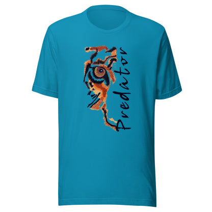 Predator Tiger Eye Graphic Tee - Minimalist Luxe Streetwear T-Shirt
