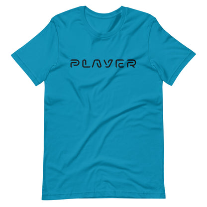 Player Futuristic Typographic Tee - Minimalist Cyber Streetwear T-Shirt