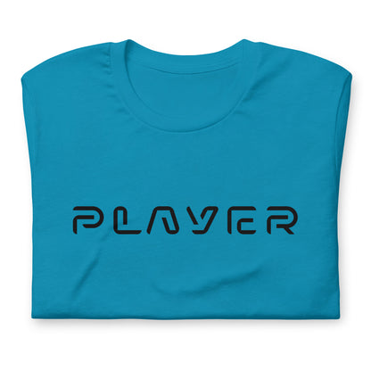 Player Futuristic Typographic Tee - Minimalist Cyber Streetwear T-Shirt