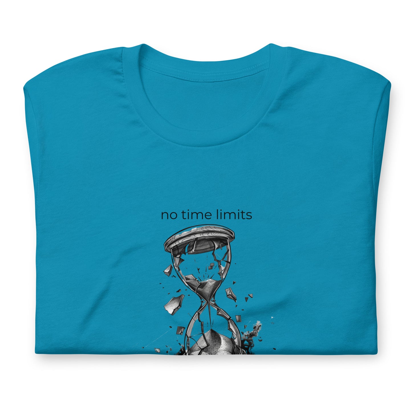 No Time Limits Hourglass Graphic Tee - Surrealist Minimalist Art T-Shirt