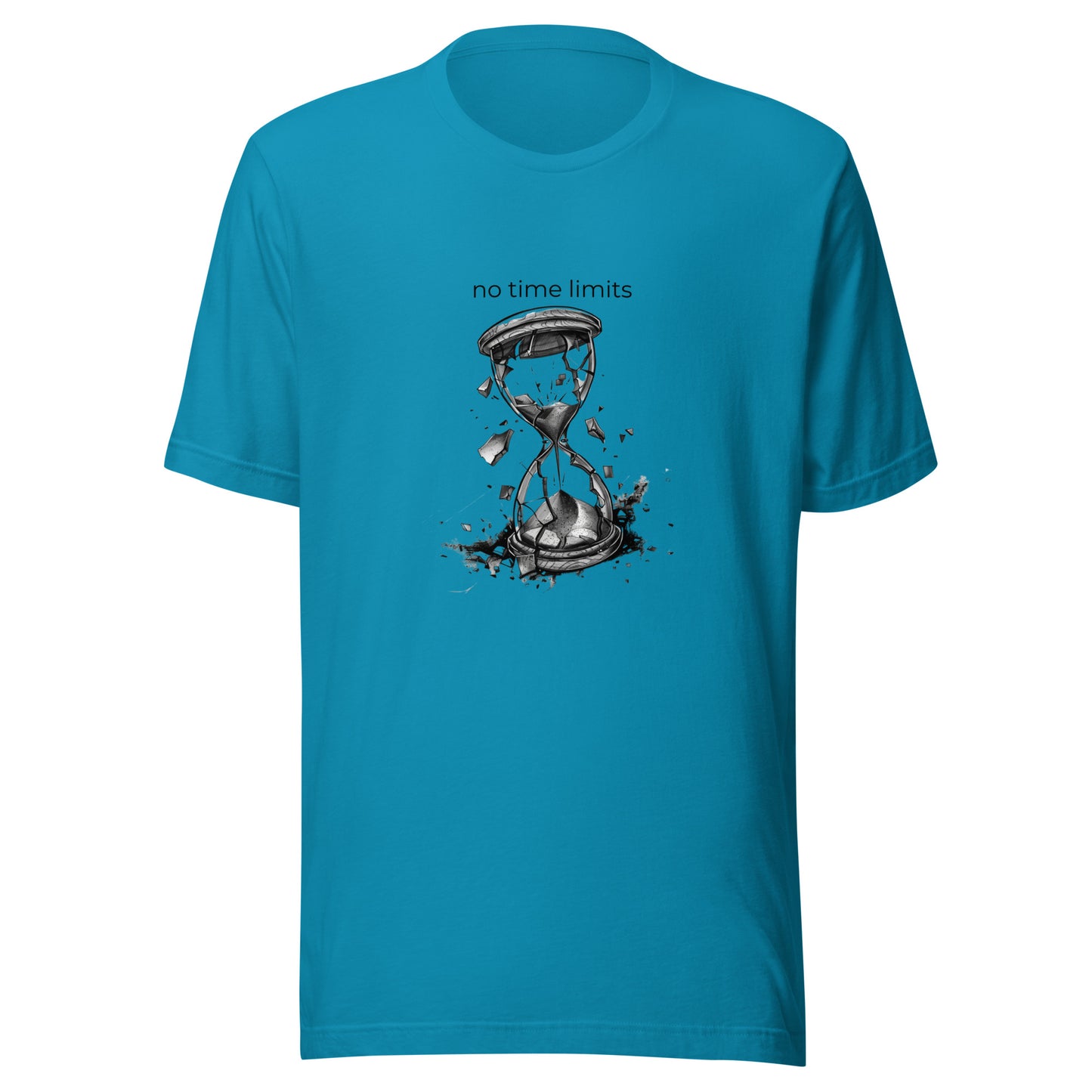 No Time Limits Hourglass Graphic Tee - Surrealist Minimalist Art T-Shirt