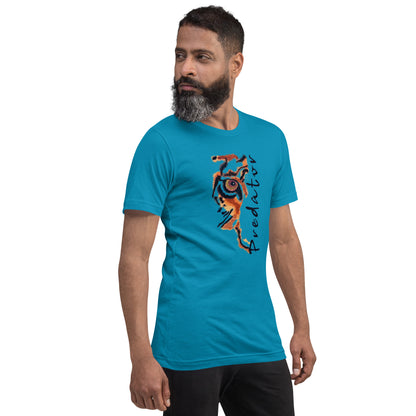 Predator Tiger Eye Graphic Tee - Minimalist Luxe Streetwear T-Shirt