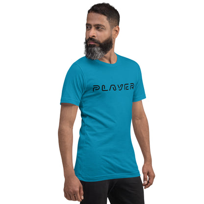 Player Futuristic Typographic Tee - Minimalist Cyber Streetwear T-Shirt