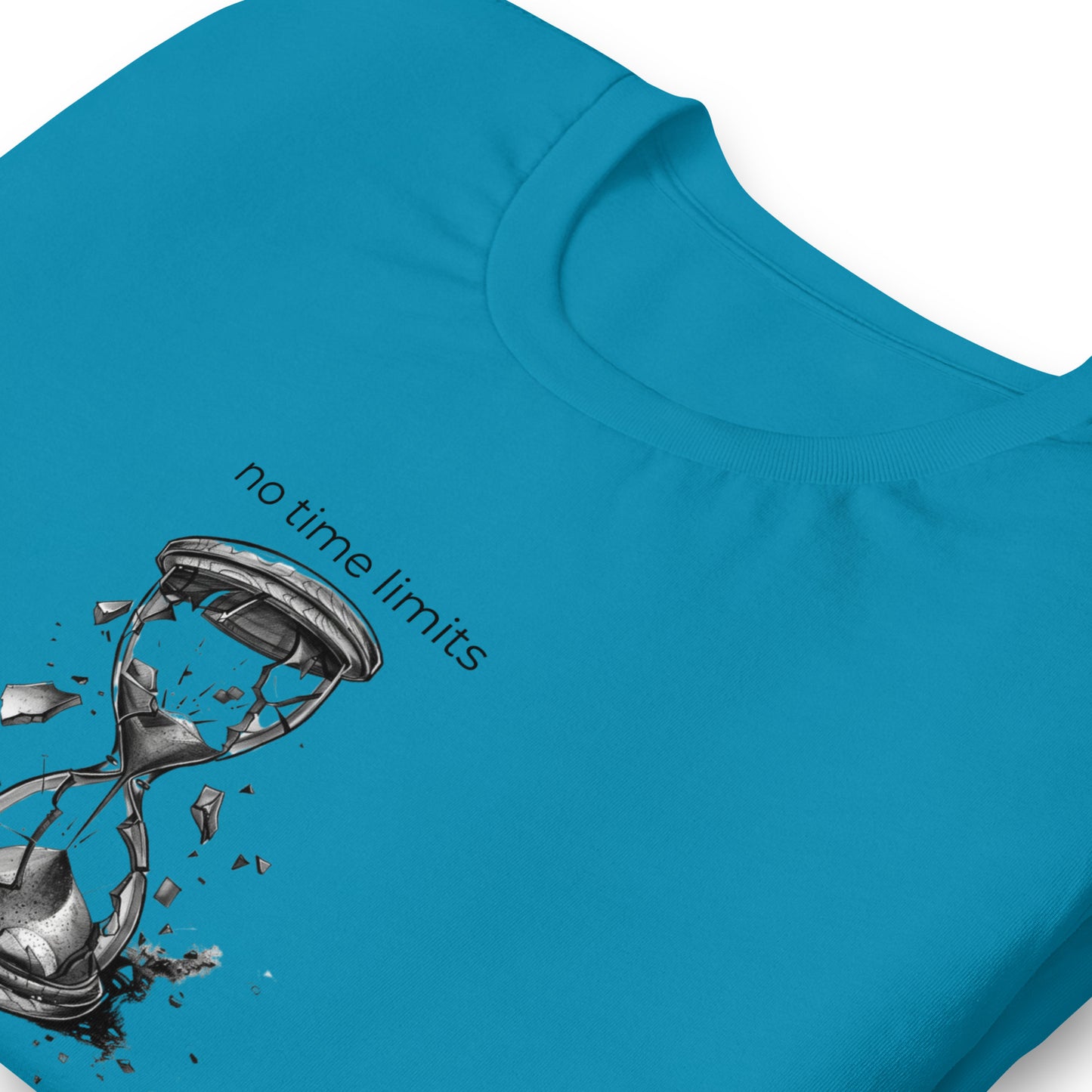 No Time Limits Hourglass Graphic Tee - Surrealist Minimalist Art T-Shirt