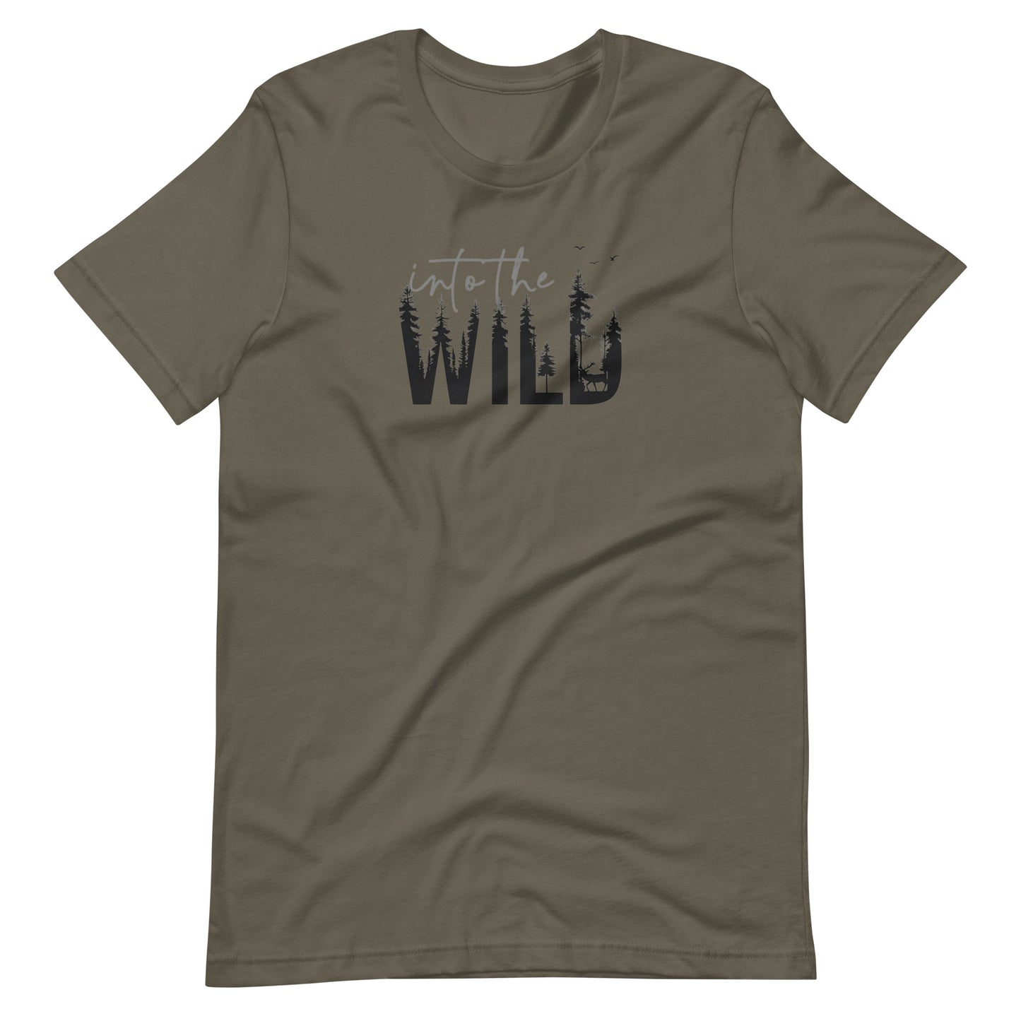Embrace the Great Outdoors with the "Into the Wild" Premium Men's Graphic Tee