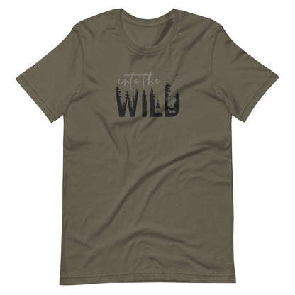 Embrace the Great Outdoors with the "Into the Wild" Premium Men's Graphic Tee
