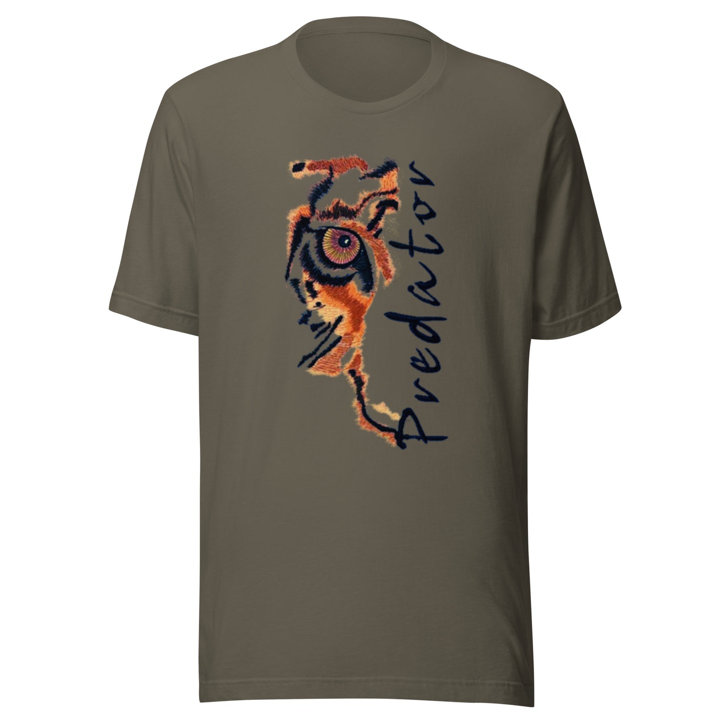 Predator Tiger Eye Graphic Tee - Minimalist Luxe Streetwear T-Shirt