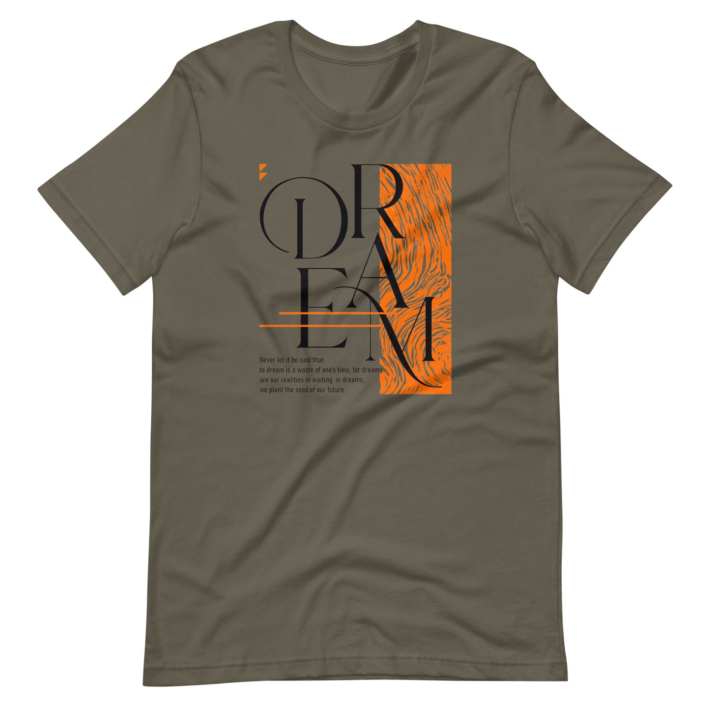 Dream Avant-Garde Typographic Tee - Abstract Minimalist Women's Streetwear T-Shirt