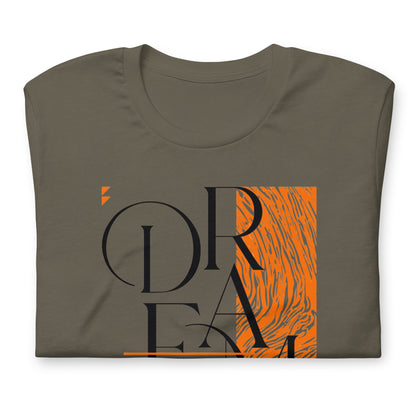 Dream Avant-Garde Typographic Tee - Abstract Minimalist Women's Streetwear T-Shirt