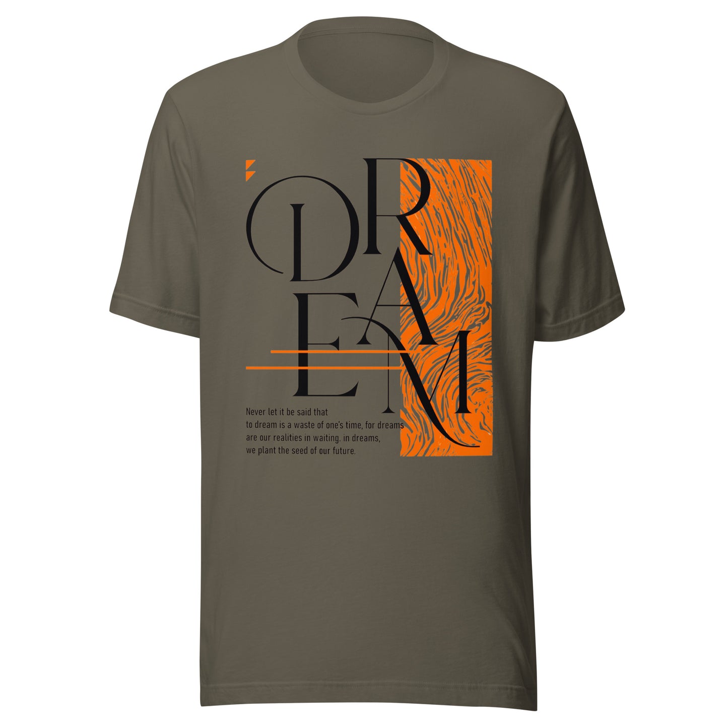 Dream Avant-Garde Typographic Tee - Abstract Minimalist Women's Streetwear T-Shirt