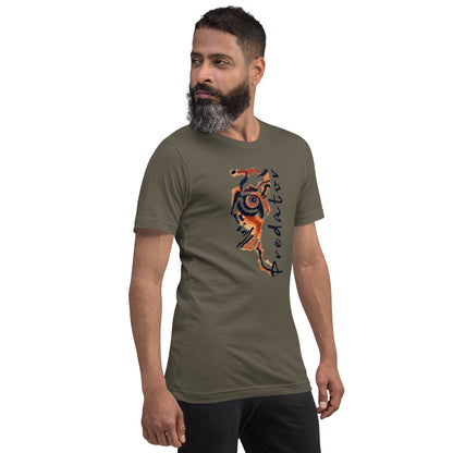 Predator Tiger Eye Graphic Tee - Minimalist Luxe Streetwear T-Shirt