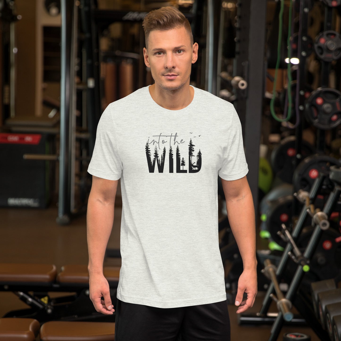 Embrace the Great Outdoors with the "Into the Wild" Premium Men's Graphic Tee