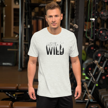 Embrace the Great Outdoors with the "Into the Wild" Premium Men's Graphic Tee