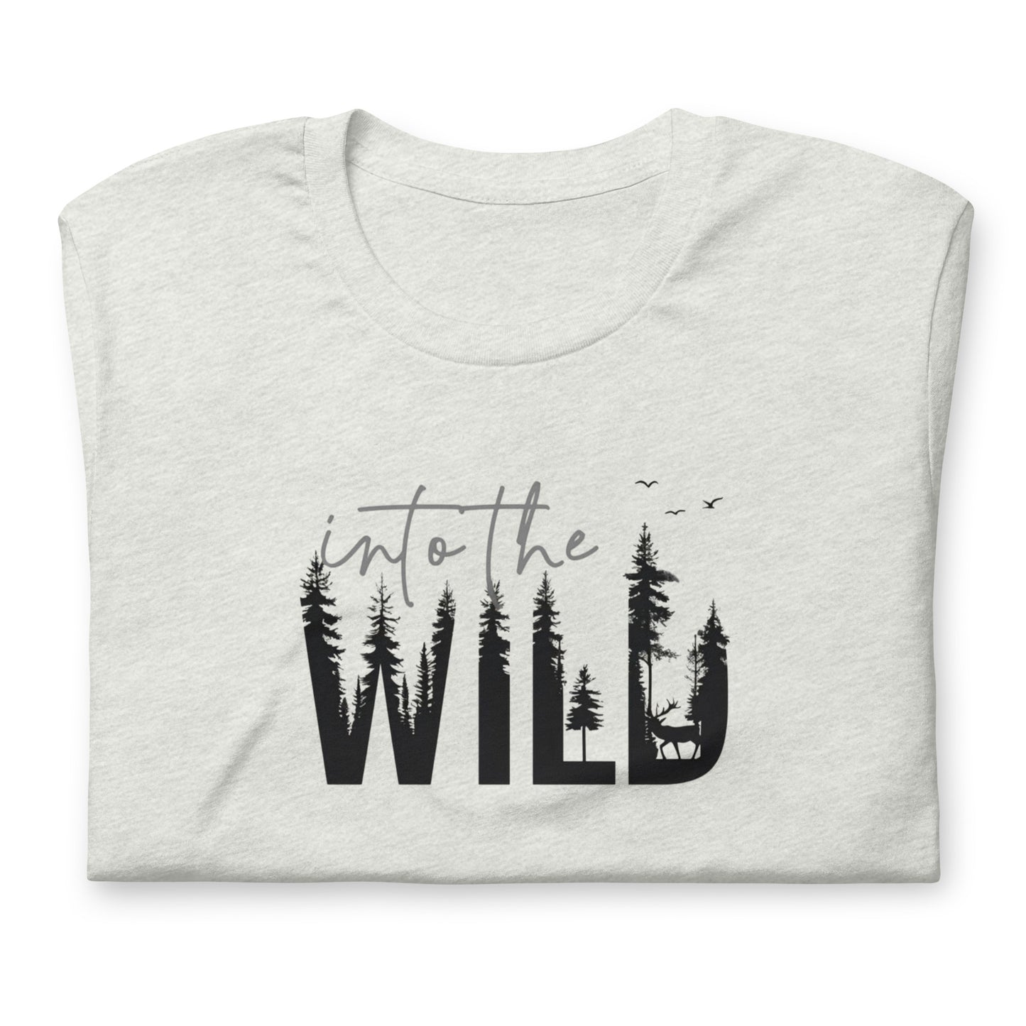 Embrace the Great Outdoors with the "Into the Wild" Premium Men's Graphic Tee