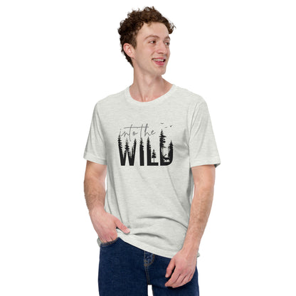 Embrace the Great Outdoors with the "Into the Wild" Premium Men's Graphic Tee