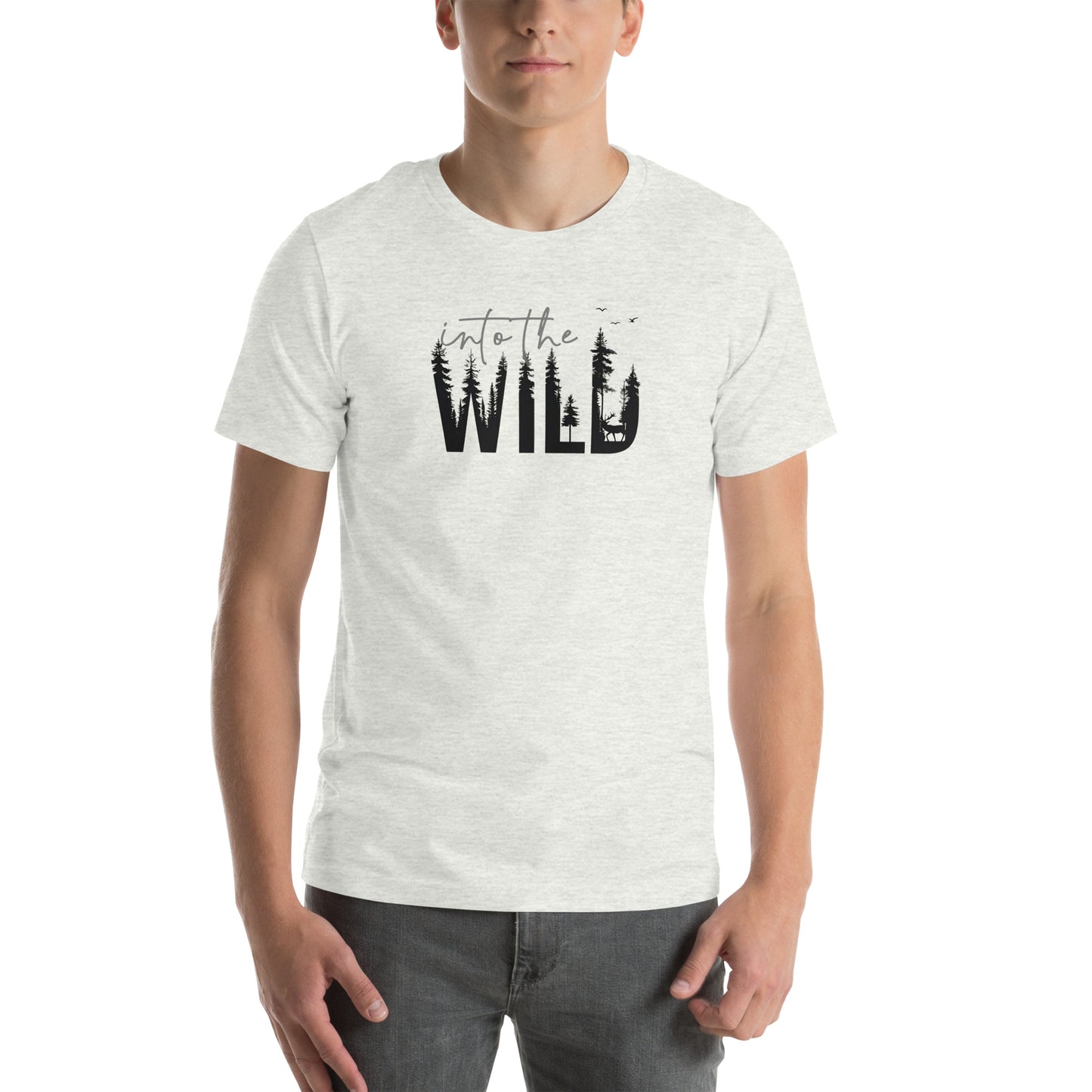 Embrace the Great Outdoors with the "Into the Wild" Premium Men's Graphic Tee
