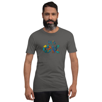It's OK Mosaic Typography Tee - Premium Men's Casual Comfort Cotton Top