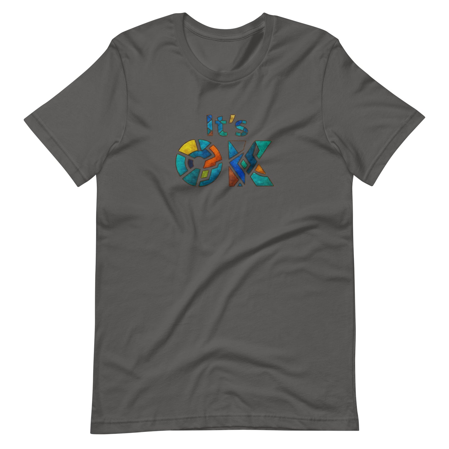 It's OK Mosaic Typography Tee - Premium Men's Casual Comfort Cotton Top