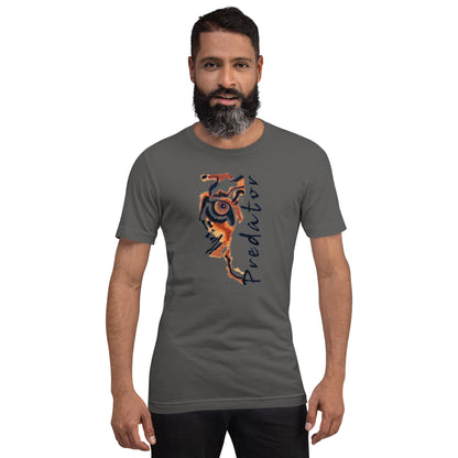Predator Tiger Eye Graphic Tee - Minimalist Luxe Streetwear T-Shirt