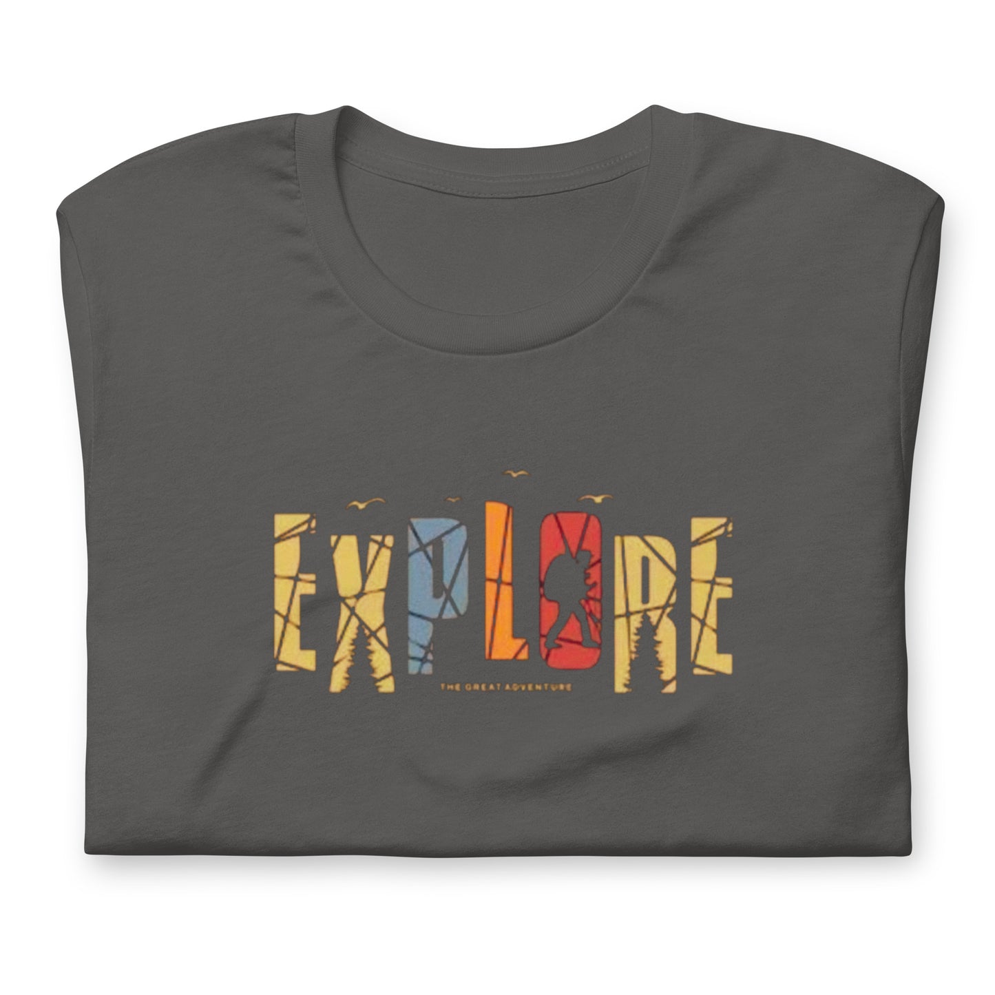 Explore The Great Adventure Graphic Tee - Retro Boho Nature & Hiking T-Shirt