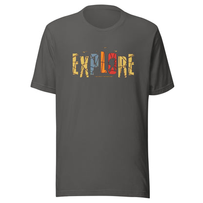 Explore The Great Adventure Graphic Tee - Retro Boho Nature & Hiking T-Shirt