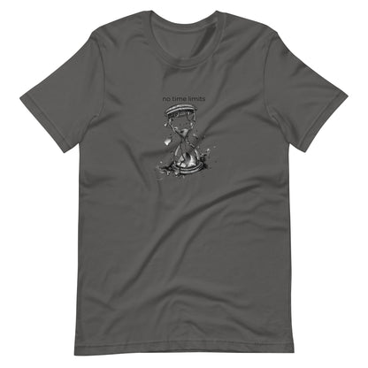 No Time Limits Hourglass Graphic Tee - Surrealist Minimalist Art T-Shirt