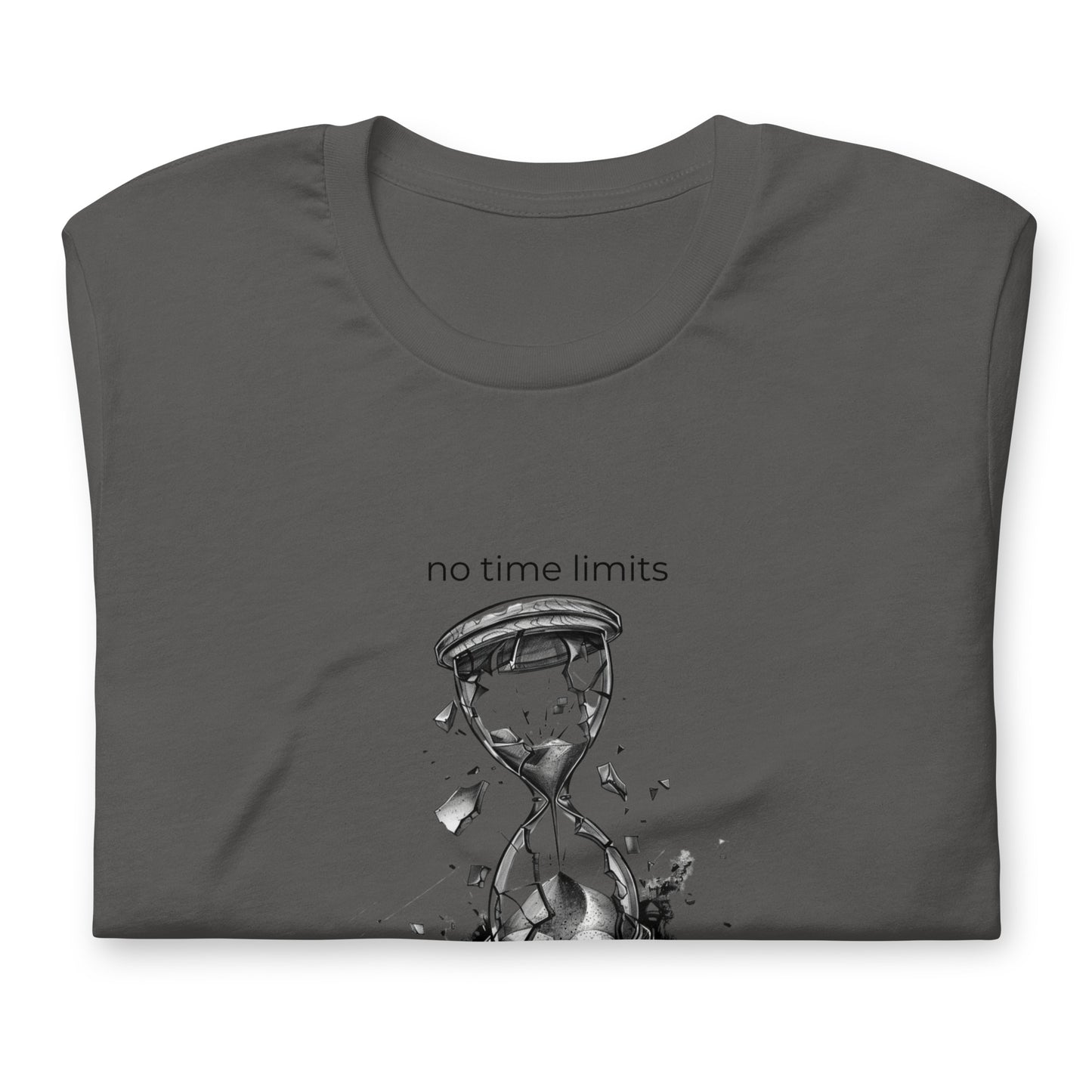 No Time Limits Hourglass Graphic Tee - Surrealist Minimalist Art T-Shirt