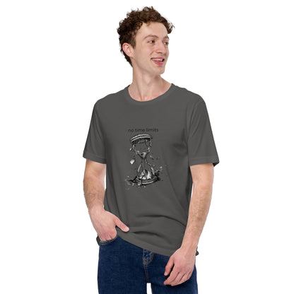 No Time Limits Hourglass Graphic Tee - Surrealist Minimalist Art T-Shirt