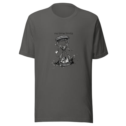 No Time Limits Hourglass Graphic Tee - Surrealist Minimalist Art T-Shirt