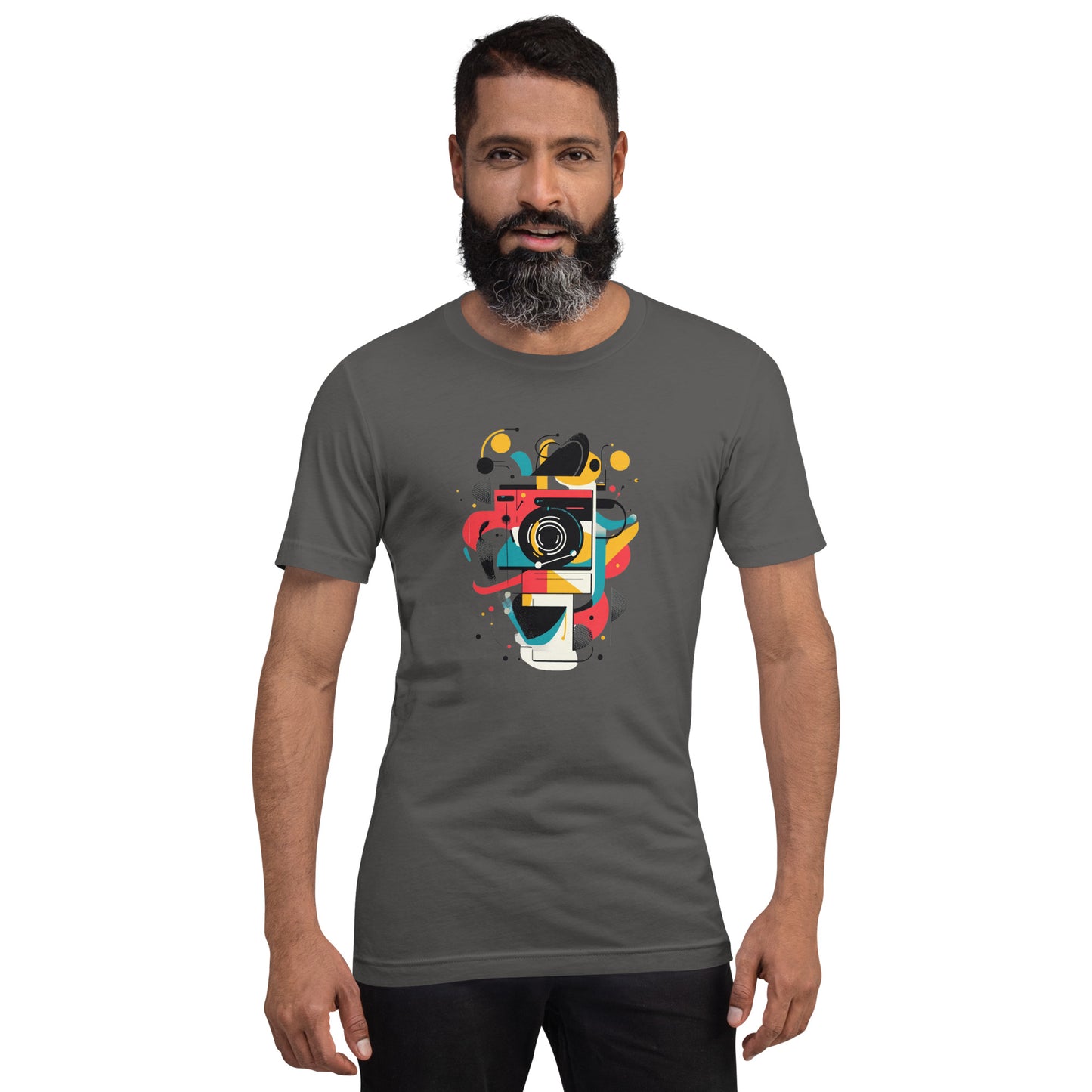 Photographer Gift Shirt - Vintage Camera Graphic Tee - Aesthetic Geometric Apparel