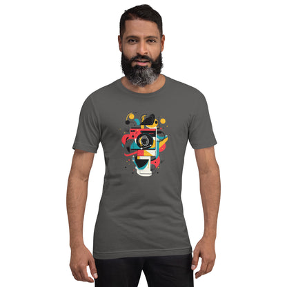 Photographer Gift Shirt - Vintage Camera Graphic Tee - Aesthetic Geometric Apparel
