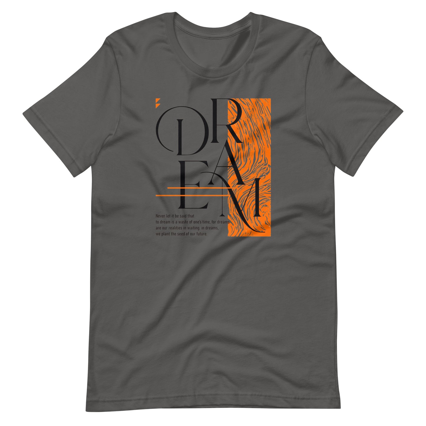Dream Avant-Garde Typographic Tee - Abstract Minimalist Women's Streetwear T-Shirt