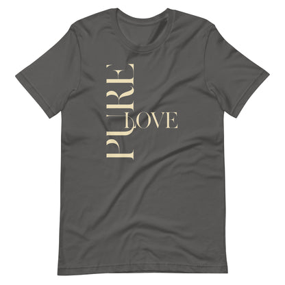 "Pure Love" Modern Typography Shirt – Premium Aesthetic Graphic Tee