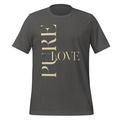 "Pure Love" Modern Typography Shirt – Premium Aesthetic Graphic Tee