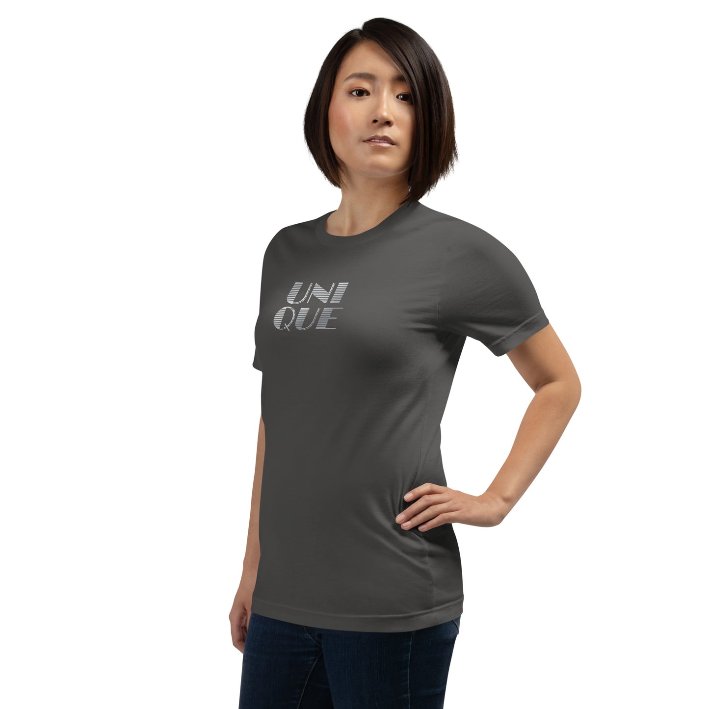 Elyx "Unique" Linear Illusion Premium Woman Graphic Tee
