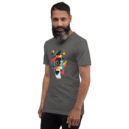 Photographer Gift Shirt - Vintage Camera Graphic Tee - Aesthetic Geometric Apparel