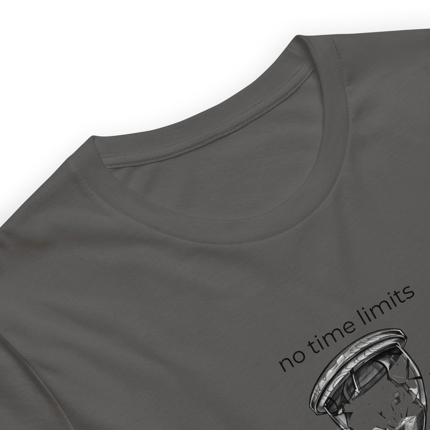 No Time Limits Hourglass Graphic Tee - Surrealist Minimalist Art T-Shirt