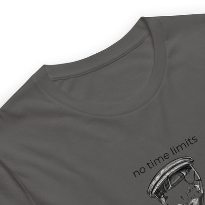 No Time Limits Hourglass Graphic Tee - Surrealist Minimalist Art T-Shirt