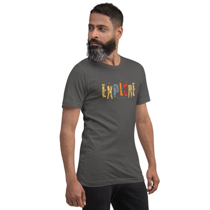 Explore The Great Adventure Graphic Tee - Retro Boho Nature & Hiking T-Shirt