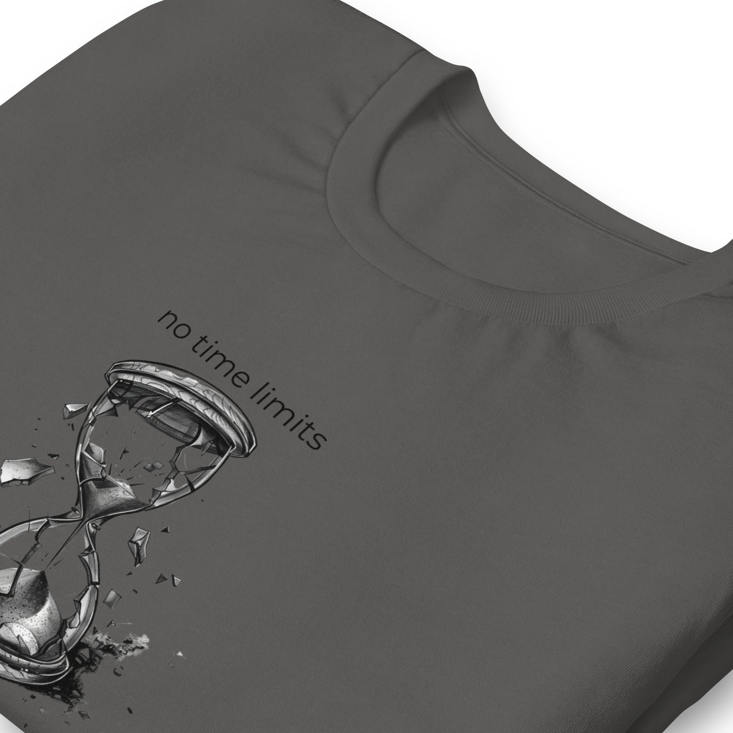 No Time Limits Hourglass Graphic Tee - Surrealist Minimalist Art T-Shirt