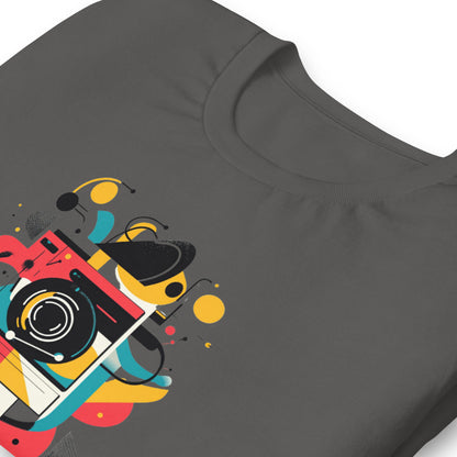 Photographer Gift Shirt - Vintage Camera Graphic Tee - Aesthetic Geometric Apparel